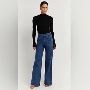 DISSH peri dark blue wide leg denim US 2 / AU 6​​
